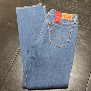 Levi's Women's 414 Relaxed Straight Leg Blue Jeans 27x32 NWT